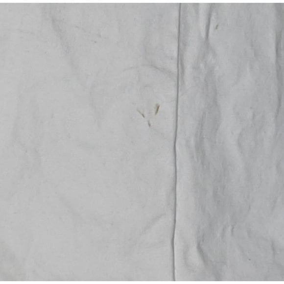 White Capris 18 Cotton Partial Elastic Turquoise Stone Trim NOTES - Picture 6 of 7